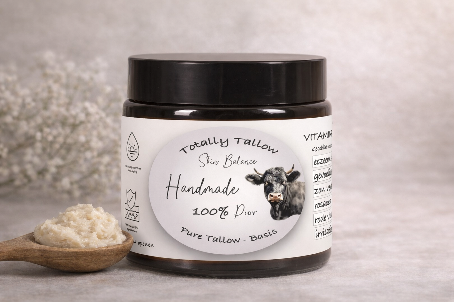 100% puur! Natuurlijke Dag- en Nachtcrème - Grasgevoerd - 60 ml