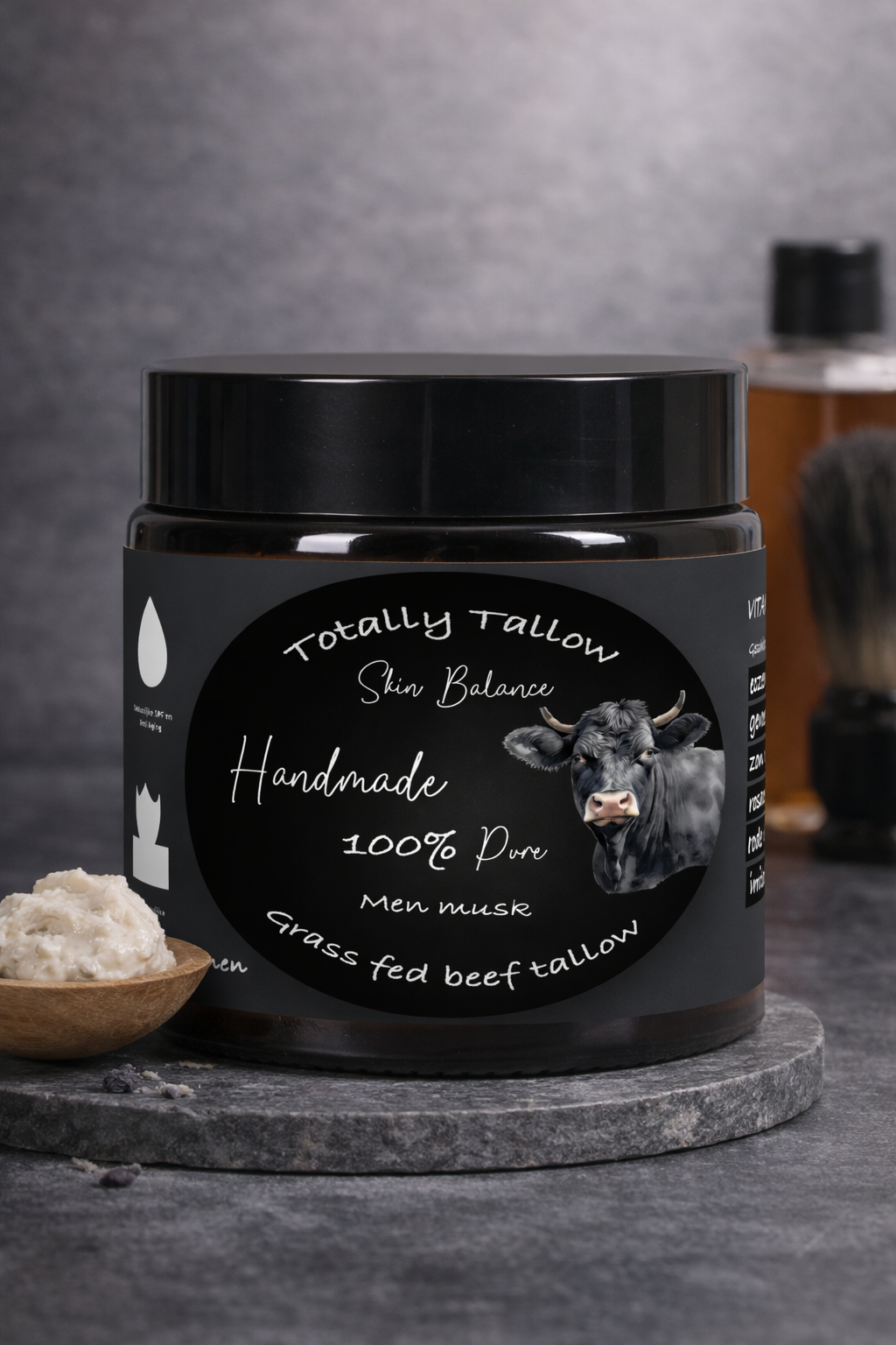 Speciale mannen crème met patchouli-olie & musk 100% natuurlijk • 60 ml